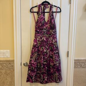 Halter backless dress